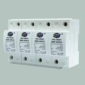 OMP-APK25/4 25KA（10/350μs）电源防雷器，T1级电源浪涌保护器,低压入户配电房第一级保护